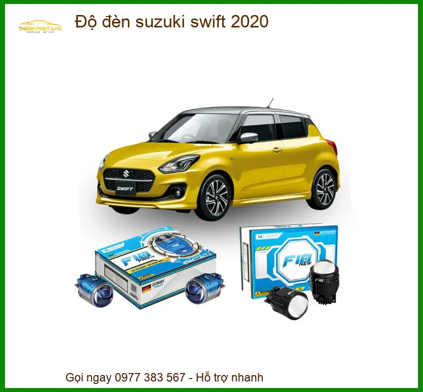 Độ Đèn Suzuki Swift 2020 Chuyên Nghiệp - Trung Tâm Lắp Đặt Uy Tín TPHCM