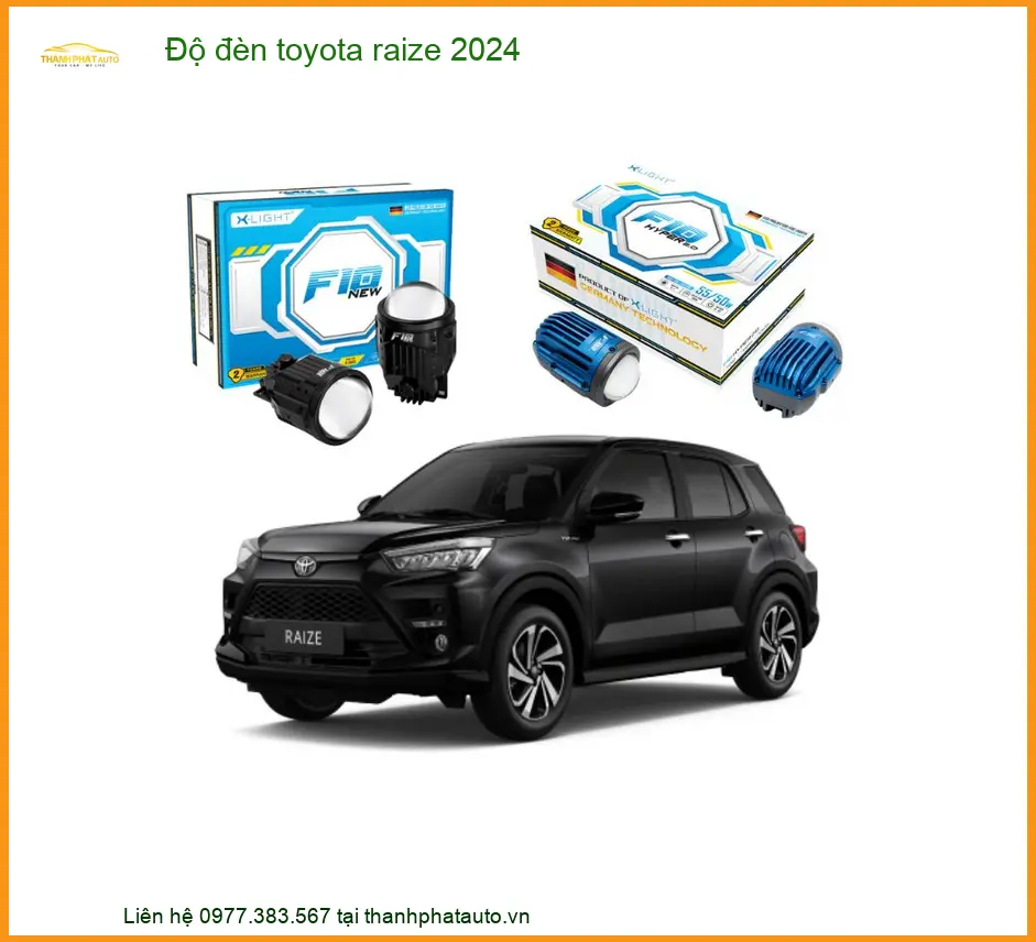 Độ Đèn Bi LED Toyota Raize 2024 - Địa Chỉ Lắp Đặt Nâng Cấp Uy Tín TPHCM
