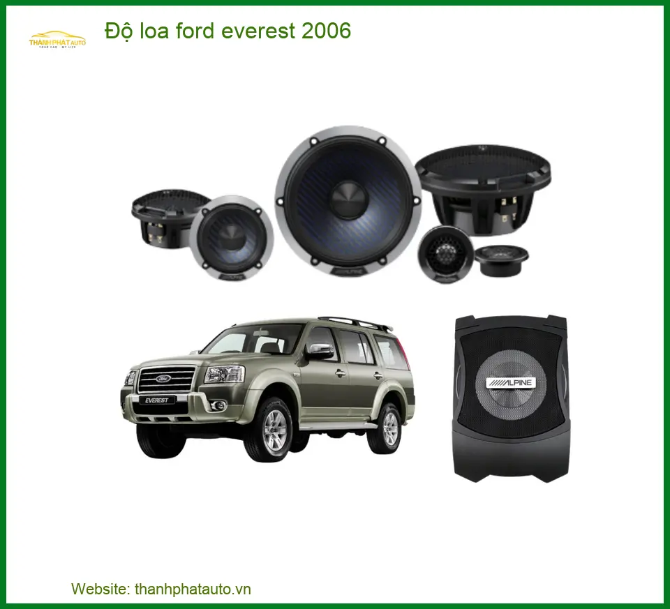 Độ Loa Ô Tô Ford Everest 2006 - Trung Tâm Nâng Cấp Âm Thanh Uy Tín TPHCM