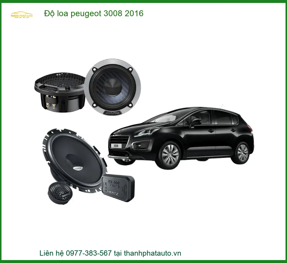 Độ Loa Ô Tô Chuyên Nghiệp Peugeot 3008 2016 - Trung Tâm Lắp Đặt Uy Tín TPHCM