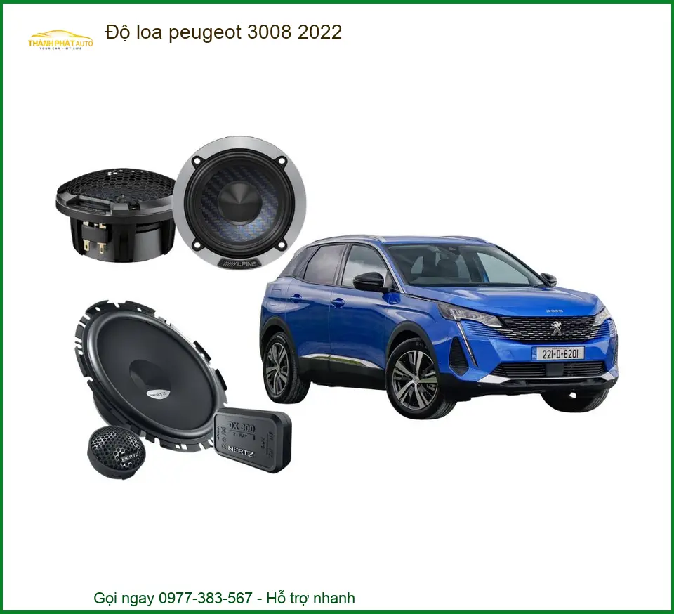 Độ Loa Peugeot 3008 2022 - Địa Chỉ Nâng Cấp Âm Thanh Uy Tín TPHCM
