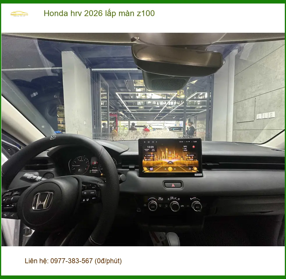 Chị Thảo lắp màn Z100 cho Honda HRV 2026 tại Quận 12 để nâng tầm trải nghiệm lái ảnh thực tế 3