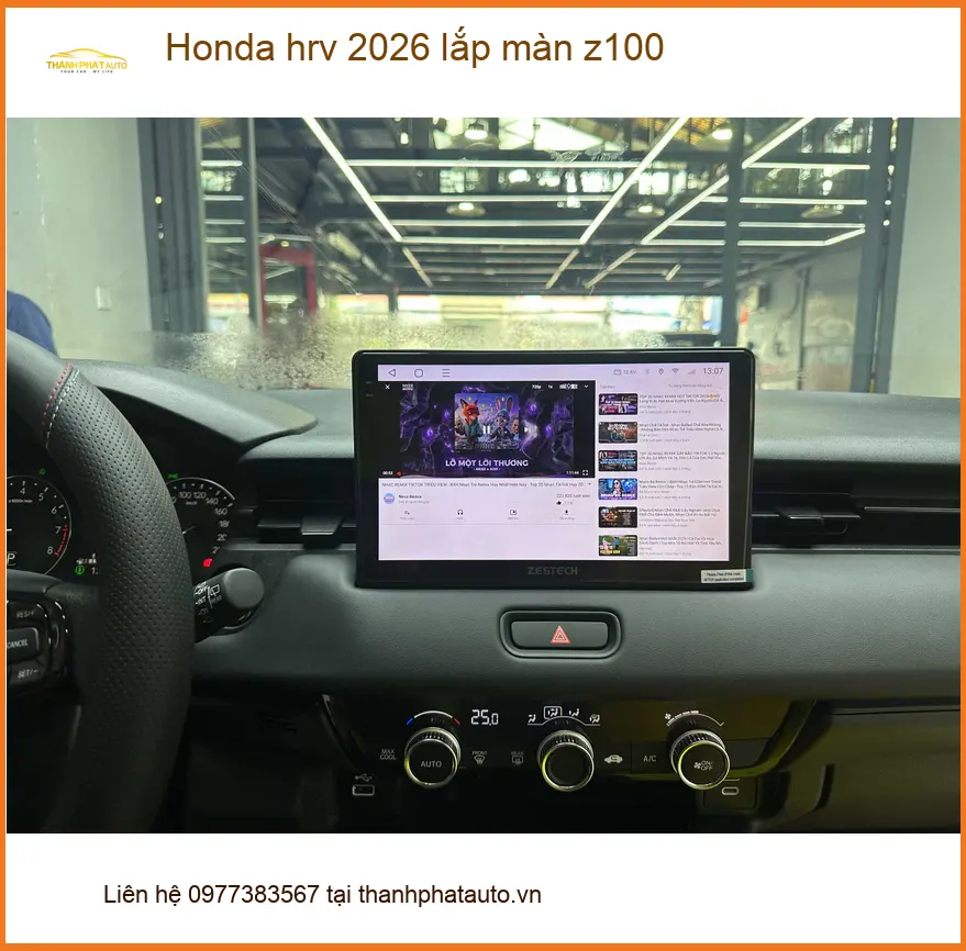 Anh Minh lắp màn Z100 cho Honda HR-V 2026 tại Hóc Môn để xe thông minh hơn ảnh thực tế 4