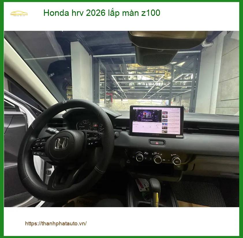 Chị Thảo lắp màn Z100 cho Honda HRV 2026 tại Quận 12 để nâng tầm trải nghiệm lái ảnh thực tế 5