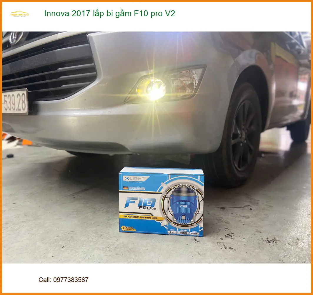 Anh Bảo Innova 2017 lắp bi gầm F10 pro V2 tại Quận 1 cải thiện ánh sáng ảnh thực tế 3