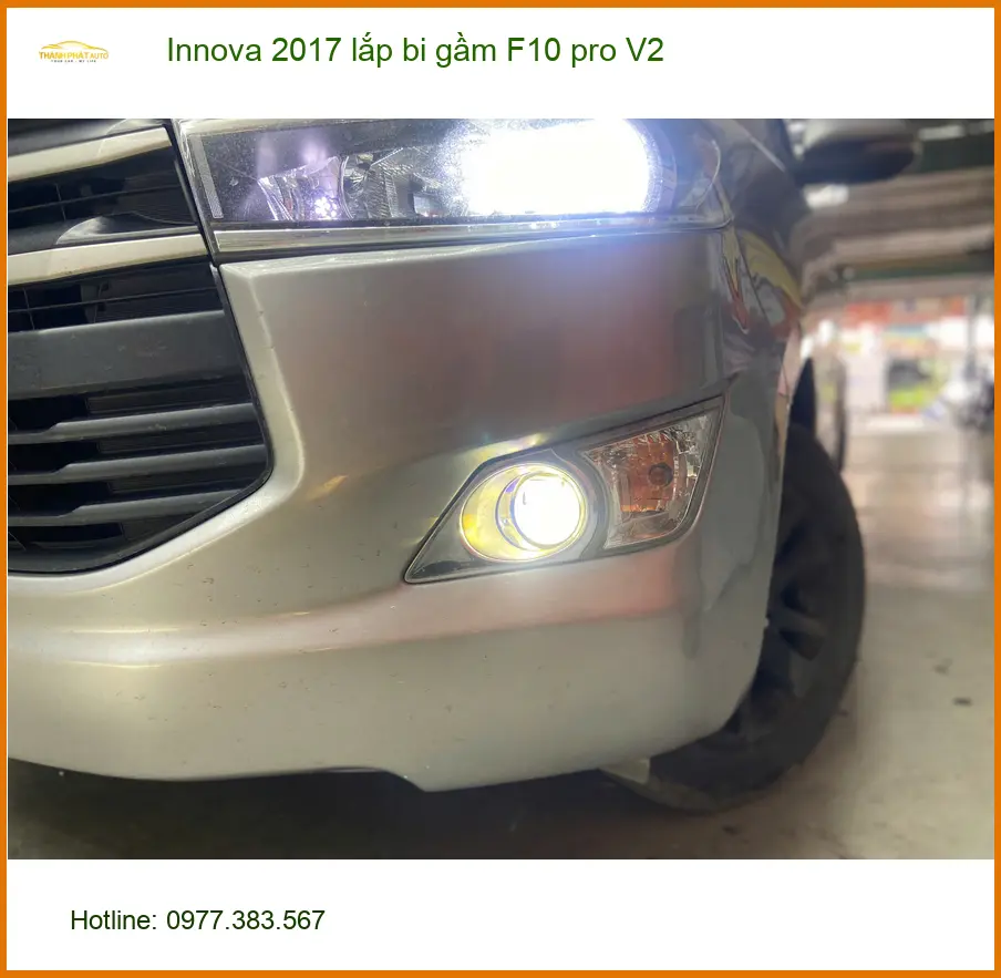 Anh Bảo Innova 2017 lắp bi gầm F10 pro V2 tại Quận 1 cải thiện ánh sáng ảnh thực tế 4