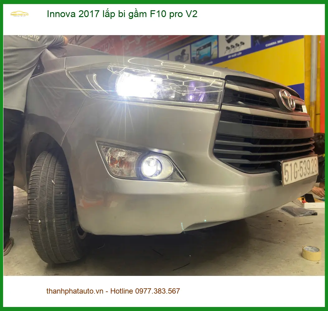 Anh Kiên nâng cấp bi gầm F10 pro V2 cho Innova 2017 tại Quận 9 ảnh thực tế 2