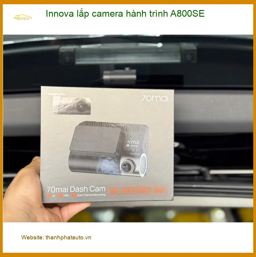 Chú Phong lắp camera hành trình A800SE Innova Quận 3 an tâm lái xe ảnh thực tế 3