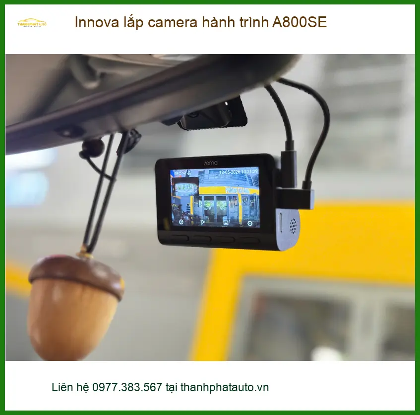 Anh Kiệt lắp camera hành trình A800SE cho Toyota Innova tại Quận 2 ảnh thực tế 3