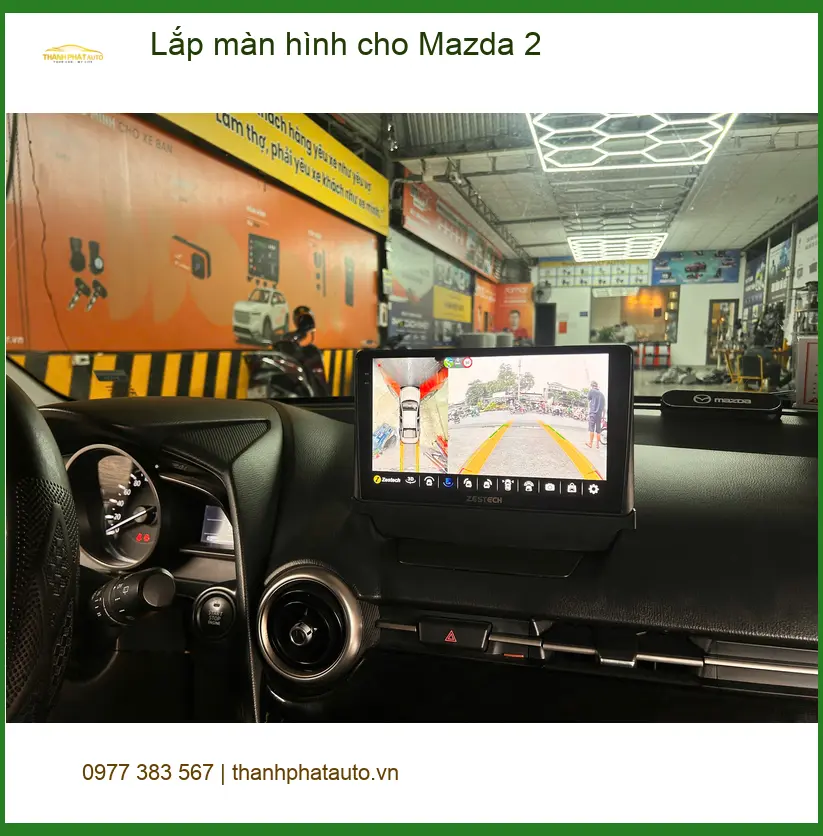 Anh Khang lắp màn hình Android cho Mazda 2 tại Quận 12 để có trải nghiệm giải trí tốt hơn ảnh thực tế 2