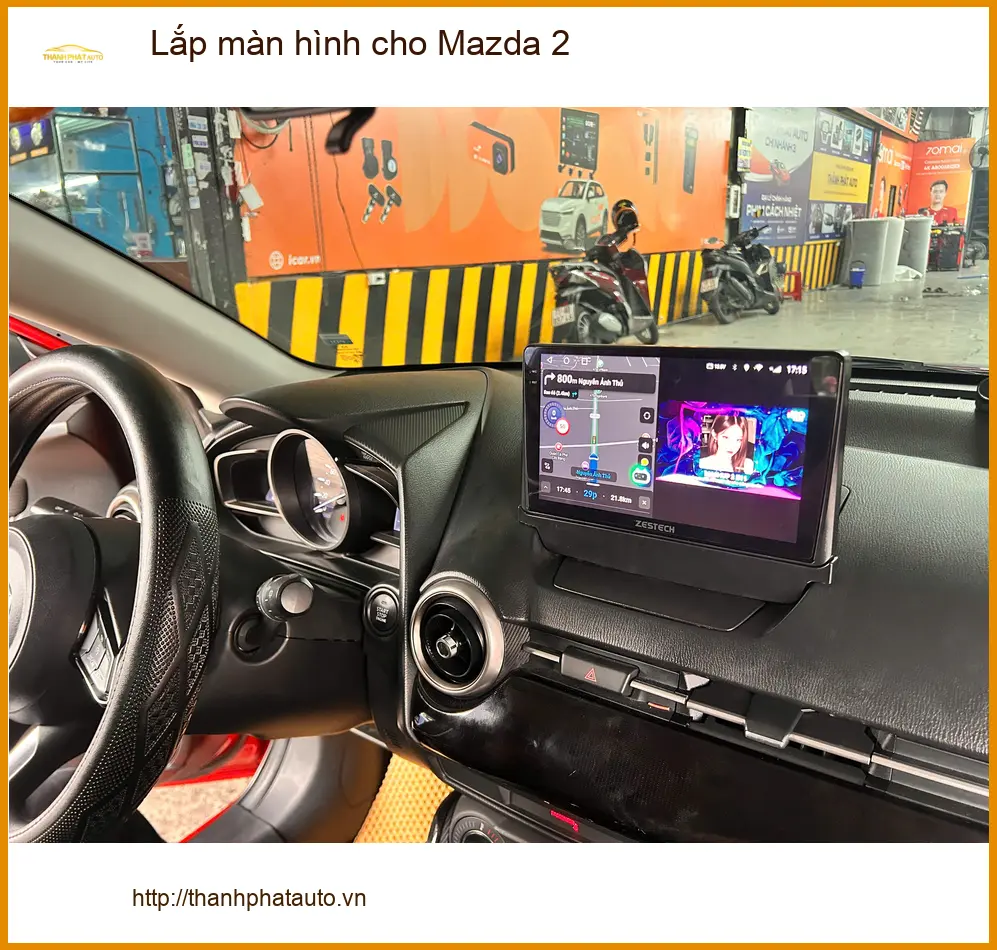 Anh Khang lắp màn hình Android cho Mazda 2 tại Quận 12 để có trải nghiệm giải trí tốt hơn ảnh thực tế 4