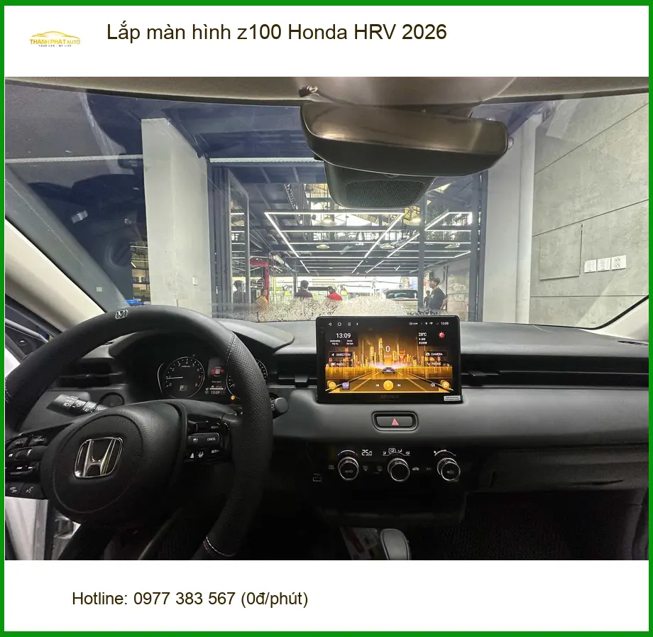 Chú Cường lắp màn hình Z100 Honda HRV 2026 Quận 2 để nâng cấp tiện ích. ảnh thực tế 4