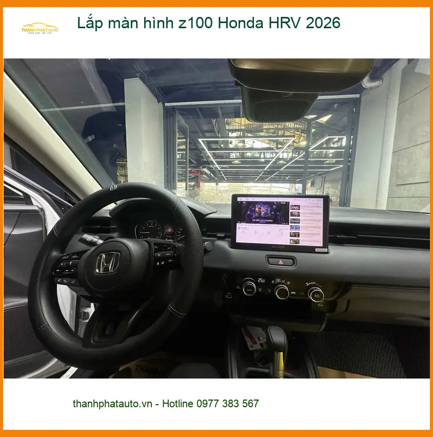 Chú Cường lắp màn hình Z100 Honda HRV 2026 Quận 2 để nâng cấp tiện ích. ảnh thực tế 5