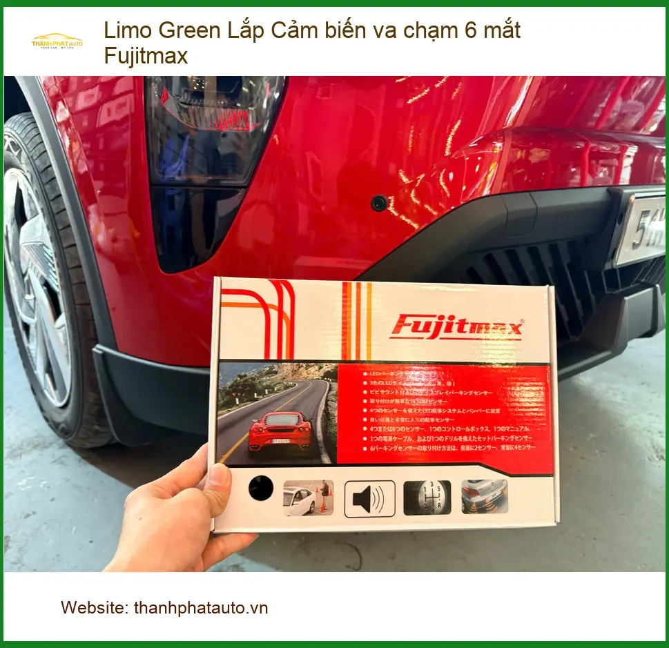Chị Mai lắp cảm biến va chạm 6 mắt Fujitmax cho VinFast Lux A2.0 tại Quận Thủ Đức