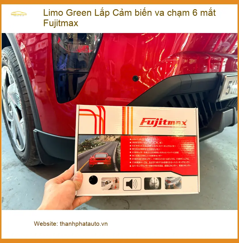 Anh Quý lắp cảm biến va chạm Fujitmax 6 mắt cho Limo Green tại Bình Chánh ảnh thực tế 2