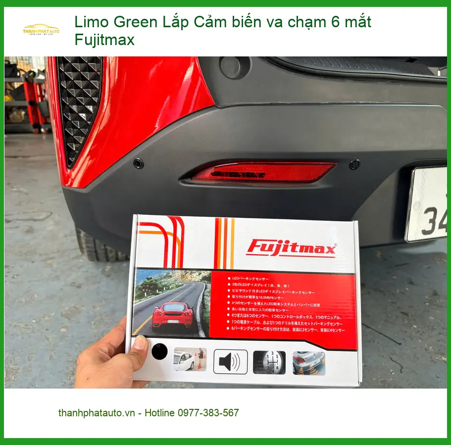 Chị Mai lắp cảm biến va chạm 6 mắt Fujitmax cho VinFast Lux A2.0 tại Quận Thủ Đức ảnh thực tế 3