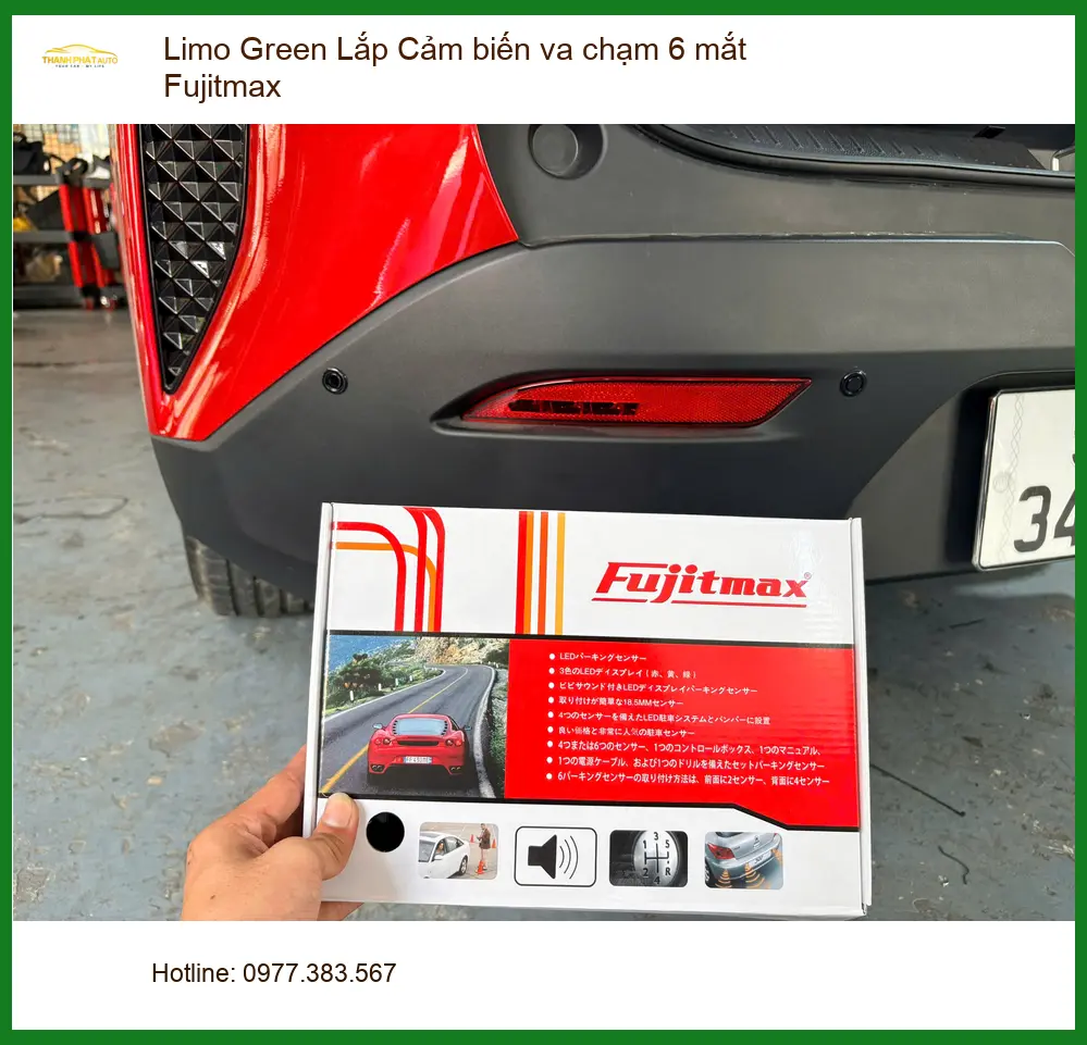 Anh Bách lắp cảm biến va chạm 6 mắt Fujitmax cho Limo Green tại Quận 9 ảnh thực tế 4