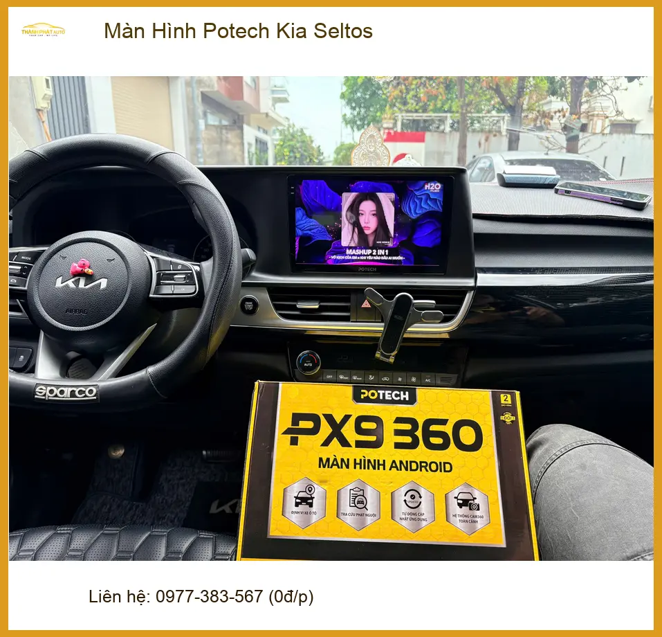 Anh Khải nâng cấp Màn Hình Potech cho Kia Seltos tại Quận 9 để trải nghiệm giải trí đa dạng hơn ảnh thực tế 4