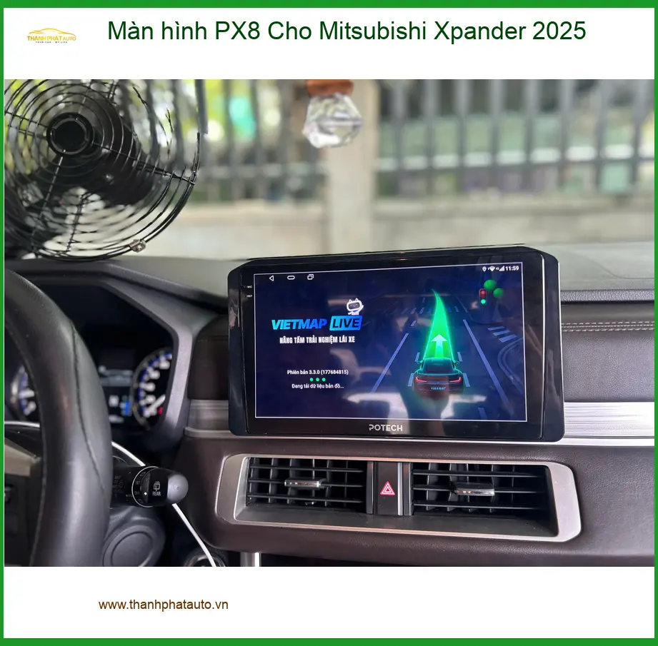 Anh Minh Triết lắp Màn hình PX8 Mitsubishi Xpander 2025 tại Quận Tân Bình