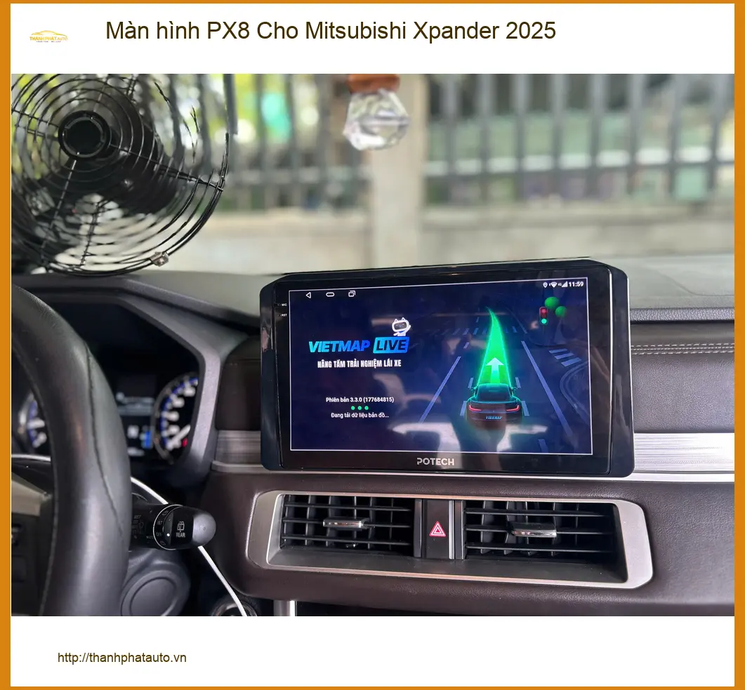 Anh Quang lắp Màn hình PX8 cho Mitsubishi Xpander 2025 tại Quận 2 để nâng tầm giải trí ảnh thực tế 3