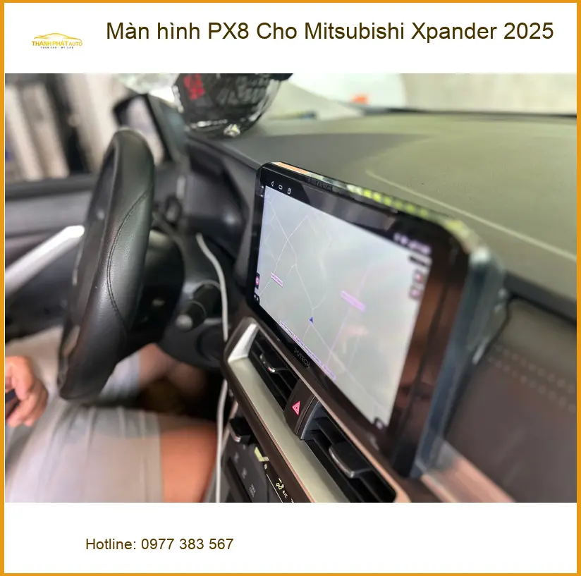 Anh Long lắp màn hình PX8 cho Mitsubishi Xpander 2025 tại Quận Thủ Đức để nâng cấp trải nghiệm lái xe ảnh thực tế 3