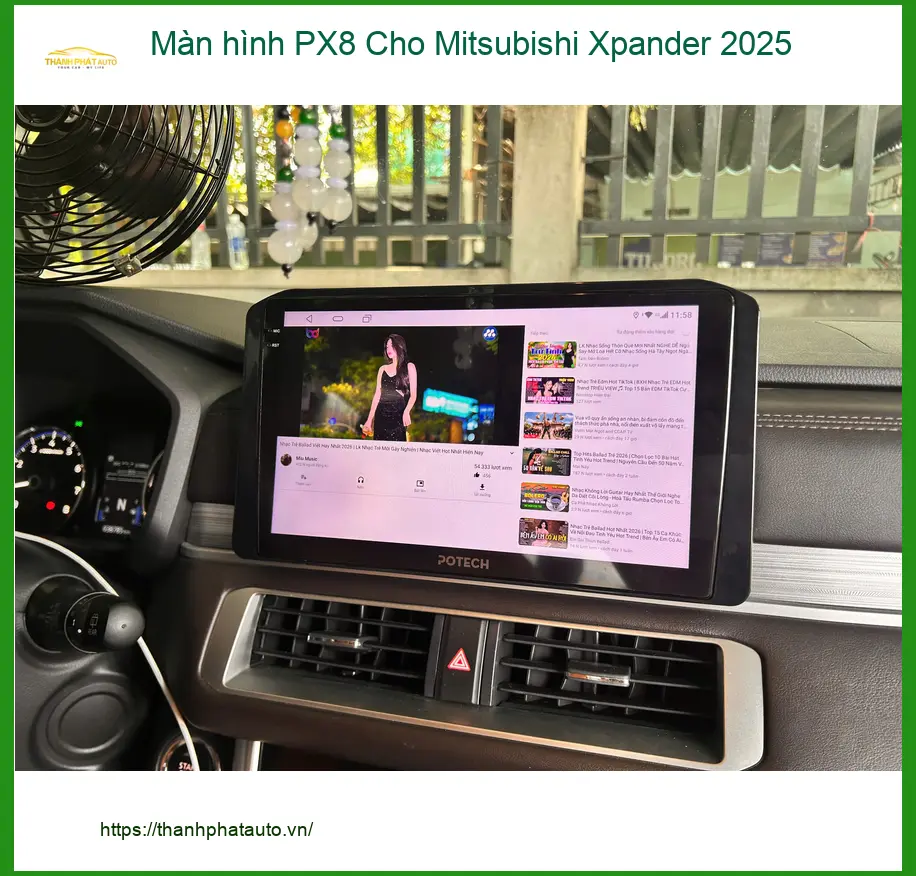Anh Long lắp màn hình PX8 cho Mitsubishi Xpander 2025 tại Quận Thủ Đức để nâng cấp trải nghiệm lái xe ảnh thực tế 4