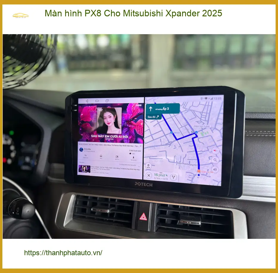 Anh Quang lắp Màn hình PX8 cho Mitsubishi Xpander 2025 tại Quận 2 để nâng tầm giải trí ảnh thực tế 5