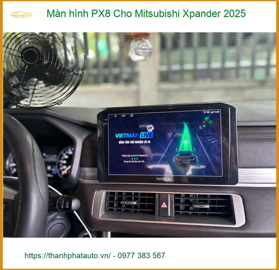 Chị Cẩm Nhung lắp Màn hình PX8 Xpander 2025 Quận 9 tiện giải trí ảnh thực tế 2