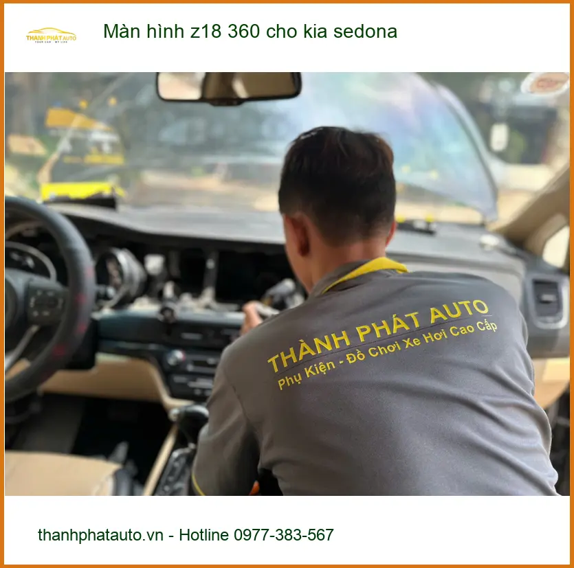 Anh Long lắp màn hình Z18 360 cho Kia Sedona Quận 7 giải quyết nỗi lo va quệt ảnh thực tế 2