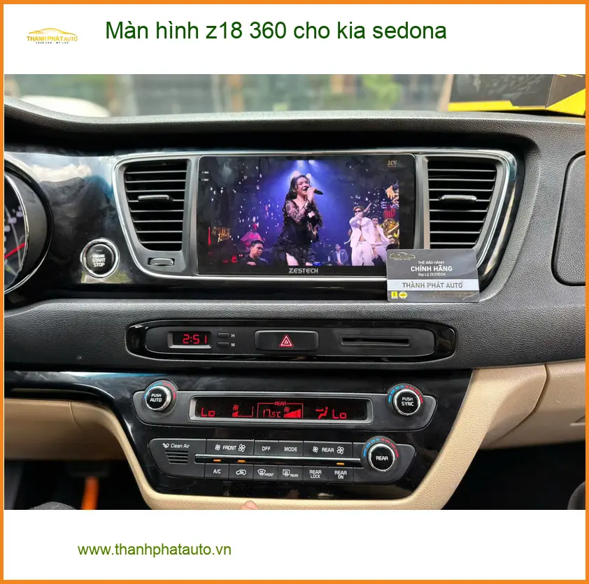 Anh Long lắp màn hình Z18 360 cho Kia Sedona Quận 7 giải quyết nỗi lo va quệt ảnh thực tế 4