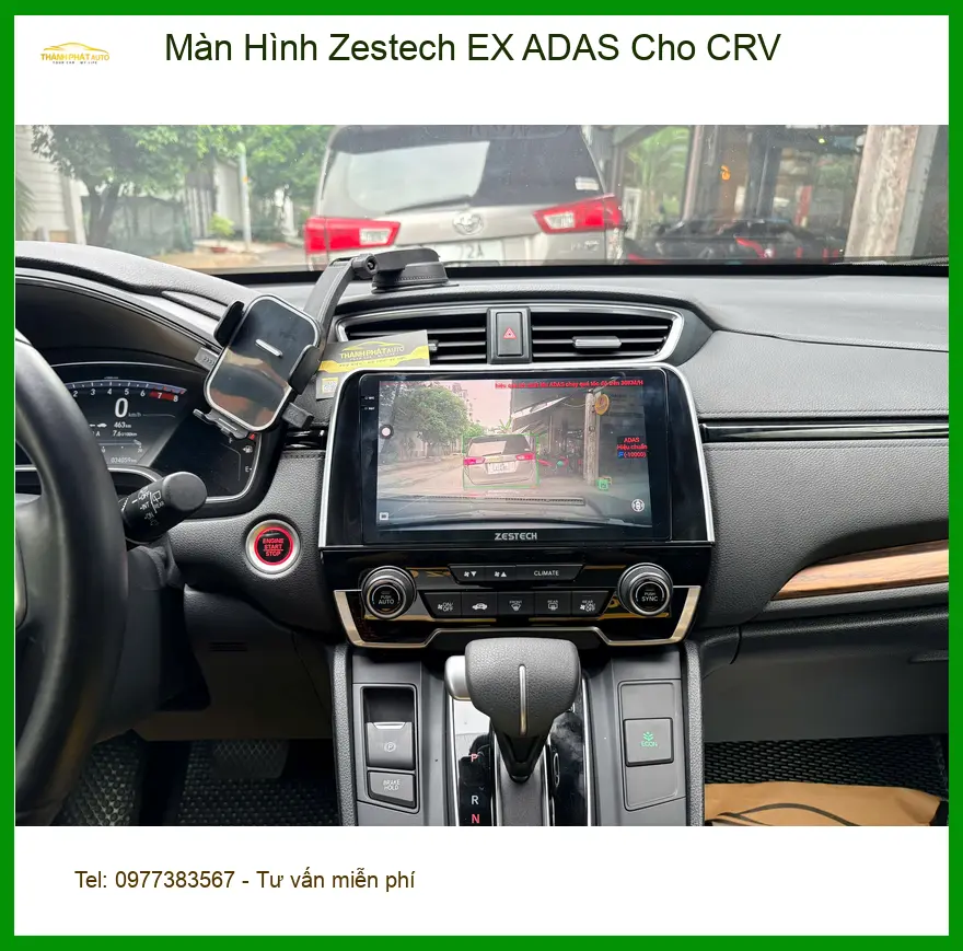 Anh Đức lắp Màn Hình Zestech EX ADAS cho CRV Quận 12 vì cần ADAS. ảnh thực tế 2