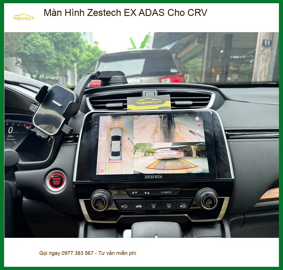 Anh Kiên lắp Màn hình Zestech EX ADAS cho CRV tại Quận 2 để hành trình an toàn hơn ảnh thực tế 2