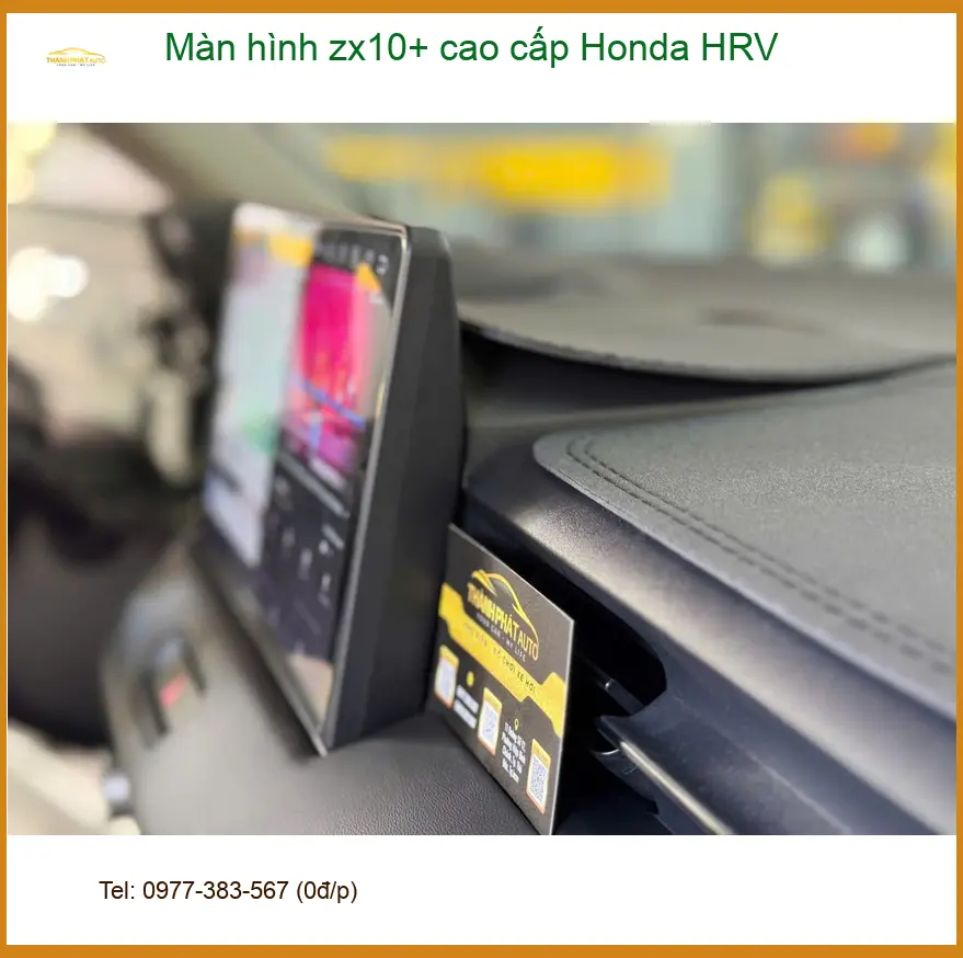 Chú Minh lắp màn hình ZX10+ cao cấp Honda HRV tại Cần Giờ ảnh thực tế 2