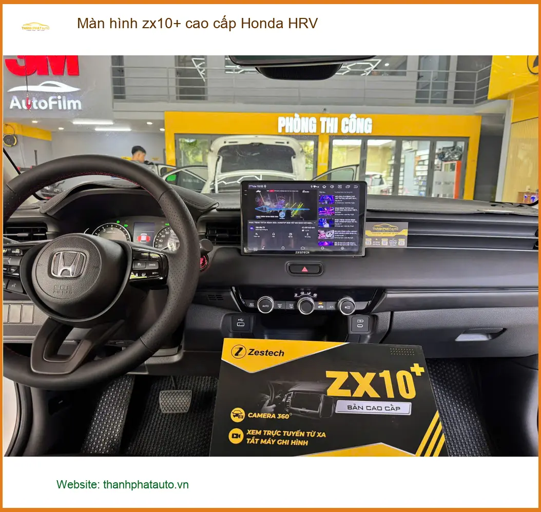 Chú Minh lắp màn hình ZX10+ cao cấp Honda HRV tại Cần Giờ ảnh thực tế 3