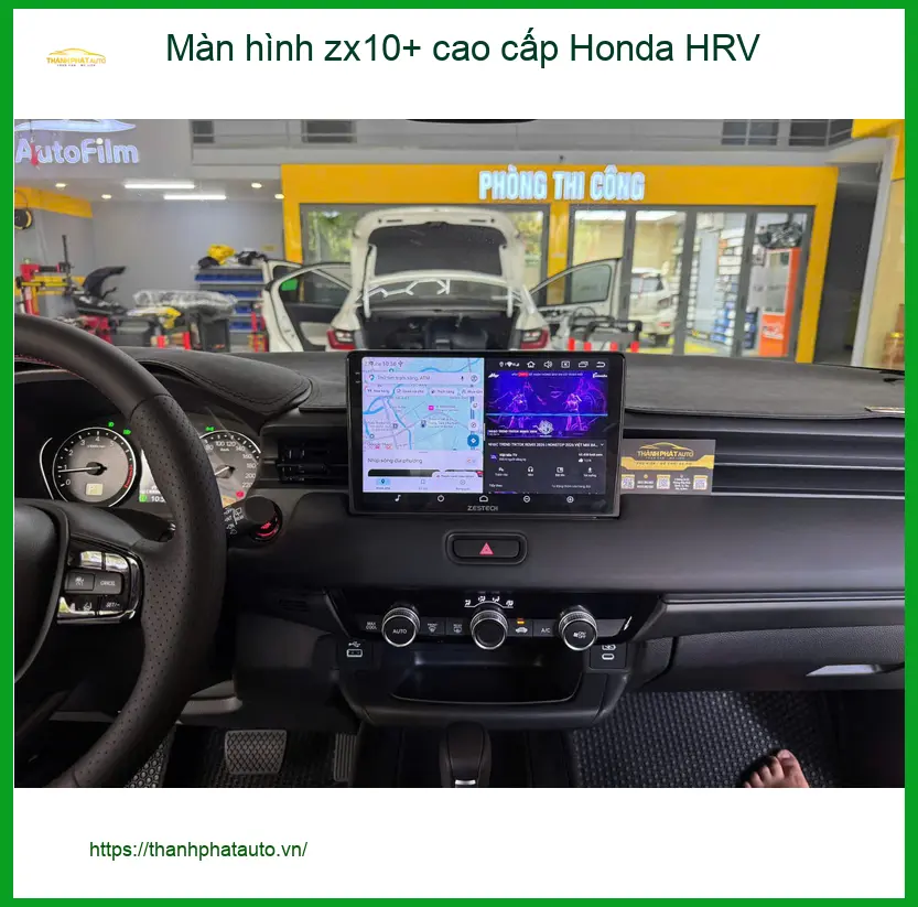 Chú Minh lắp màn hình ZX10+ cao cấp Honda HRV tại Cần Giờ ảnh thực tế 4