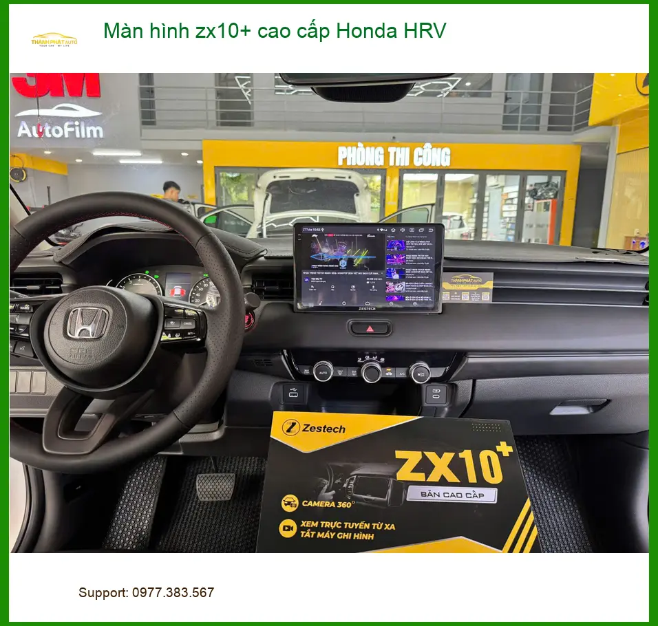 Chị Phương nâng cấp màn hình ZX10+ cao cấp cho Honda HRV ở Quận 9