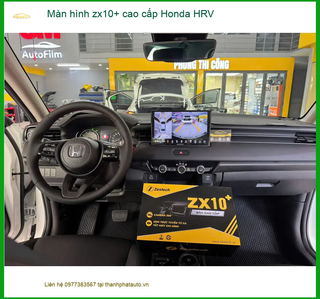 Anh Minh lắp màn hình ZX10+ cao cấp cho Honda HRV tại Quận 2 để nâng tầm trải nghiệm lái xe ảnh thực tế 2