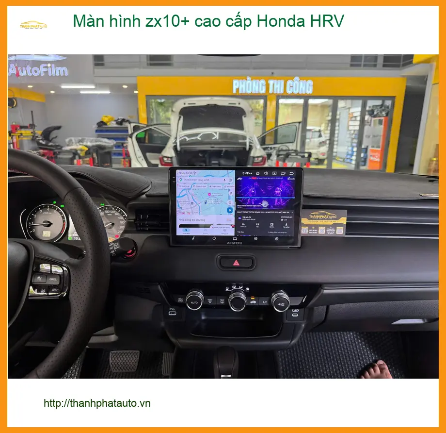 Anh Minh lắp màn hình ZX10+ cao cấp cho Honda HRV tại Quận 2 để nâng tầm trải nghiệm lái xe ảnh thực tế 3