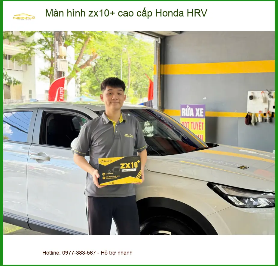 Anh Bảo lắp màn hình ZX10+ cao cấp Honda HRV tại Hóc Môn nâng tầm trải nghiệm lái ảnh thực tế 4