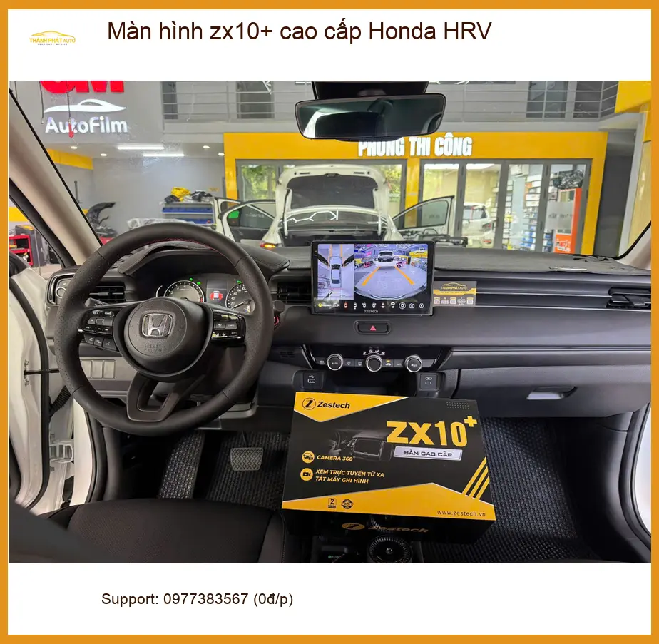 Anh Minh Khang lắp màn hình ZX10+ cao cấp Honda HRV Quận 12 ảnh thực tế 2