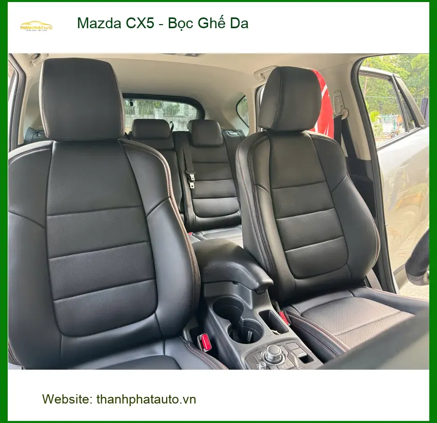 Chị Thảo bọc ghế da cho Mazda CX5 tại Quận Thủ Đức để nội thất sang trọng hơn ảnh thực tế 3