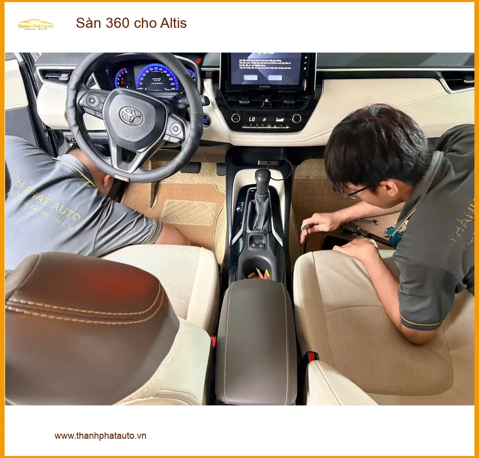 Anh Gia Bảo lắp Sàn 360 cho Altis ở Quận 12 để đỗ xe thuận tiện hơn ảnh thực tế 2