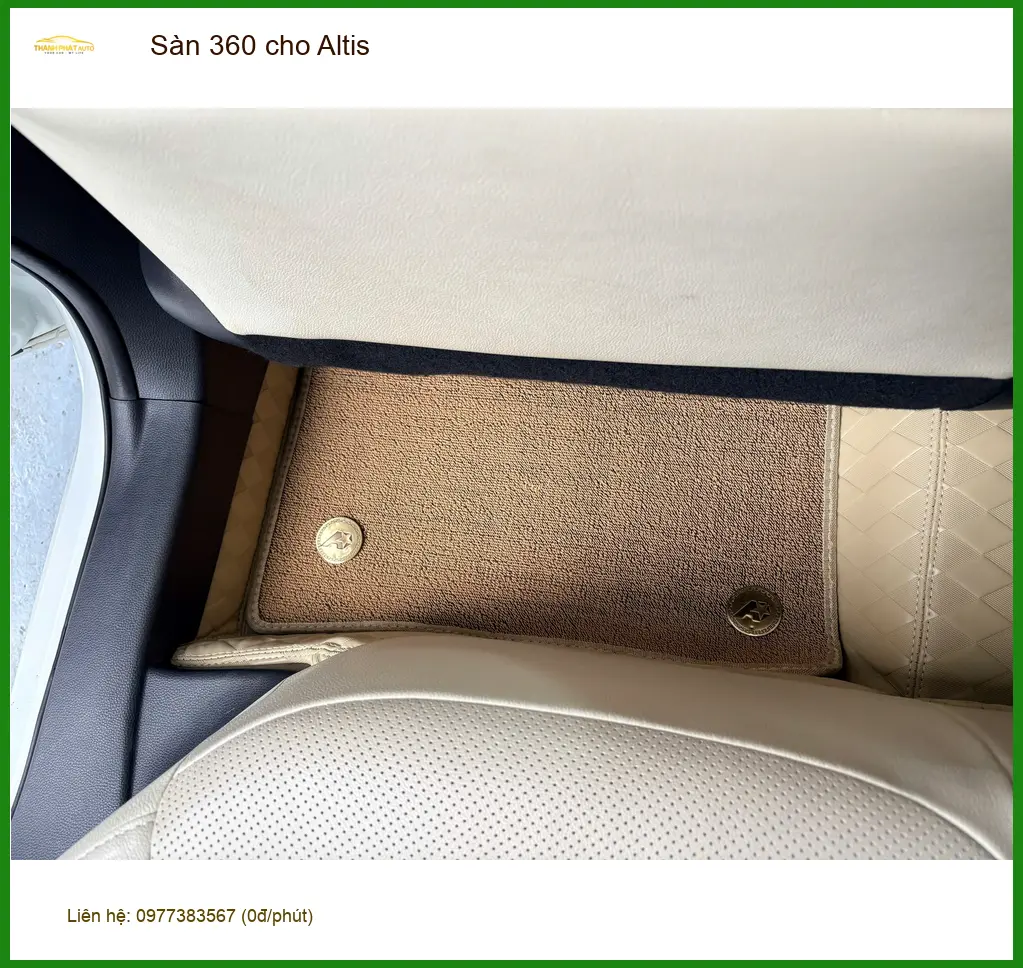 Anh Quang lắp sàn 360 cho Toyota Altis tại Quận 2 để bảo vệ sàn xe hiệu quả hơn ảnh thực tế 2