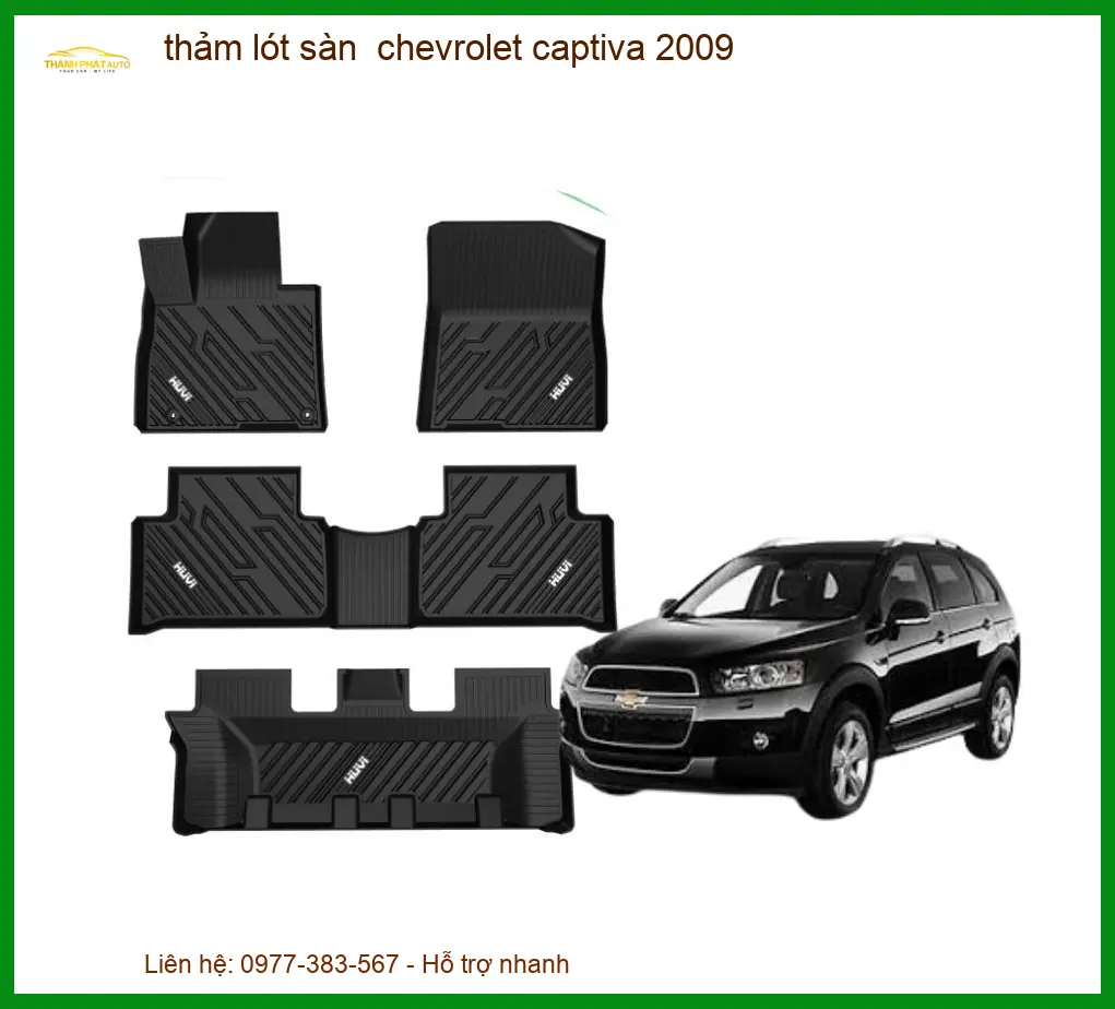 Thảm Lót Sàn Chevrolet Captiva 2009 - Trung Tâm Gắn Chính Hãng TPHCM