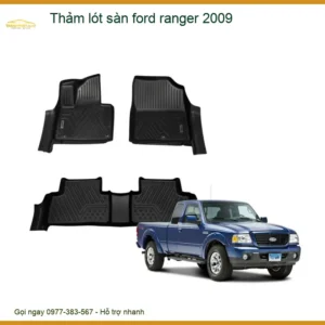 Thảm Lót Sàn Ford Ranger 2009 Cao Cấp - Trung Tâm Lắp Đặt Uy Tín Tại TPHCM