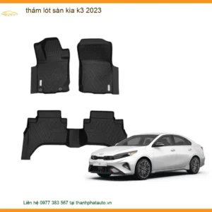 Thảm Lót Sàn Kia K3 2023 - Địa Chỉ Lắp Đặt Chính Hãng Uy Tín TPHCM