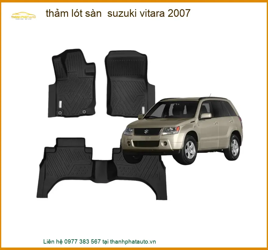 Thảm Lót Sàn Suzuki Vitara 2007 - Trung Tâm Lắp Đặt Uy Tín TPHCM
