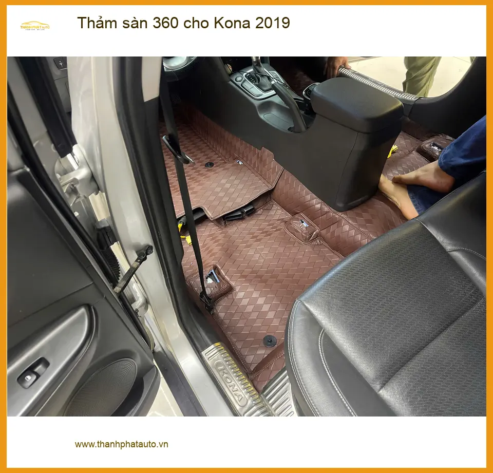 Anh Khải lắp thảm sàn 360 cho Kona 2019 tại Thủ Đức để dễ vệ sinh ảnh thực tế 3