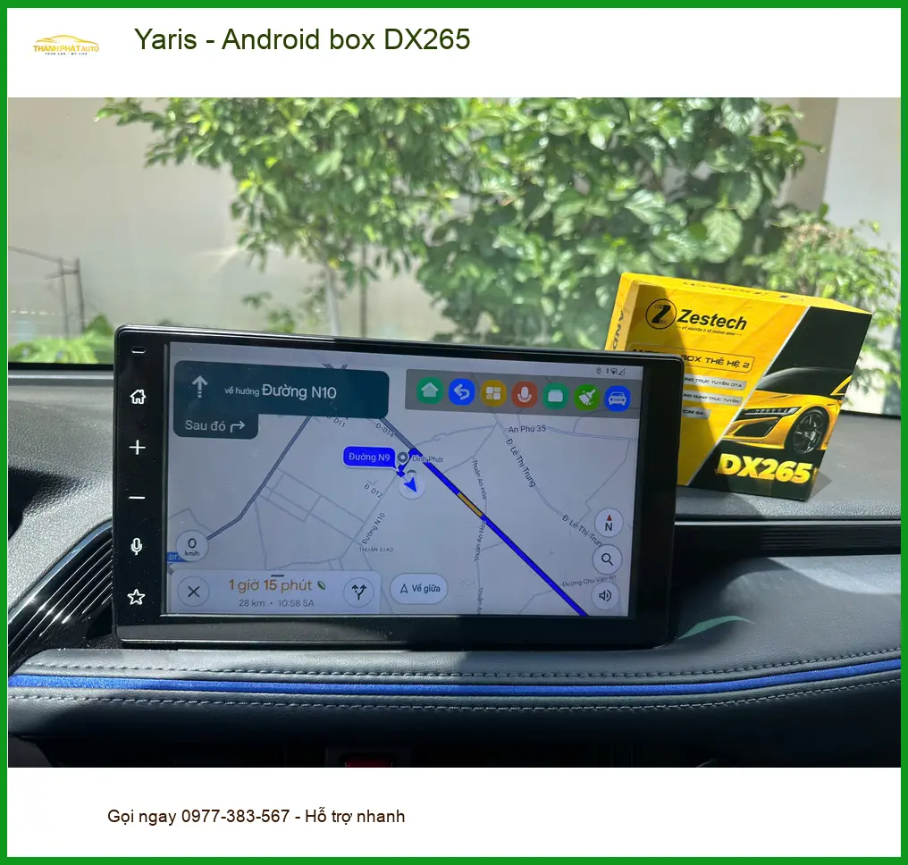 Anh Khải lắp Android Box DX265 cho Yaris tại Quận 2 để tiện công việc