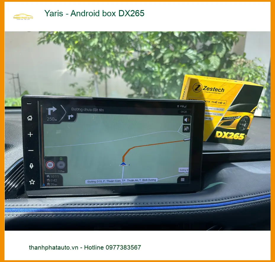 Nơi Lắp Android box DX265 cho Yaris của Chị Phương tại Quận 6 để giải trí trên màn hình zin